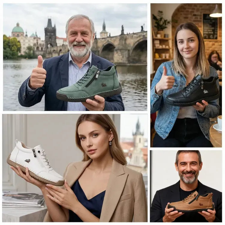 Ergonomske ortopedske kožne cipele — vrhunska talijanska goveđa koža s potporom svoda stopala za ublažavanje bolova u stopalima
